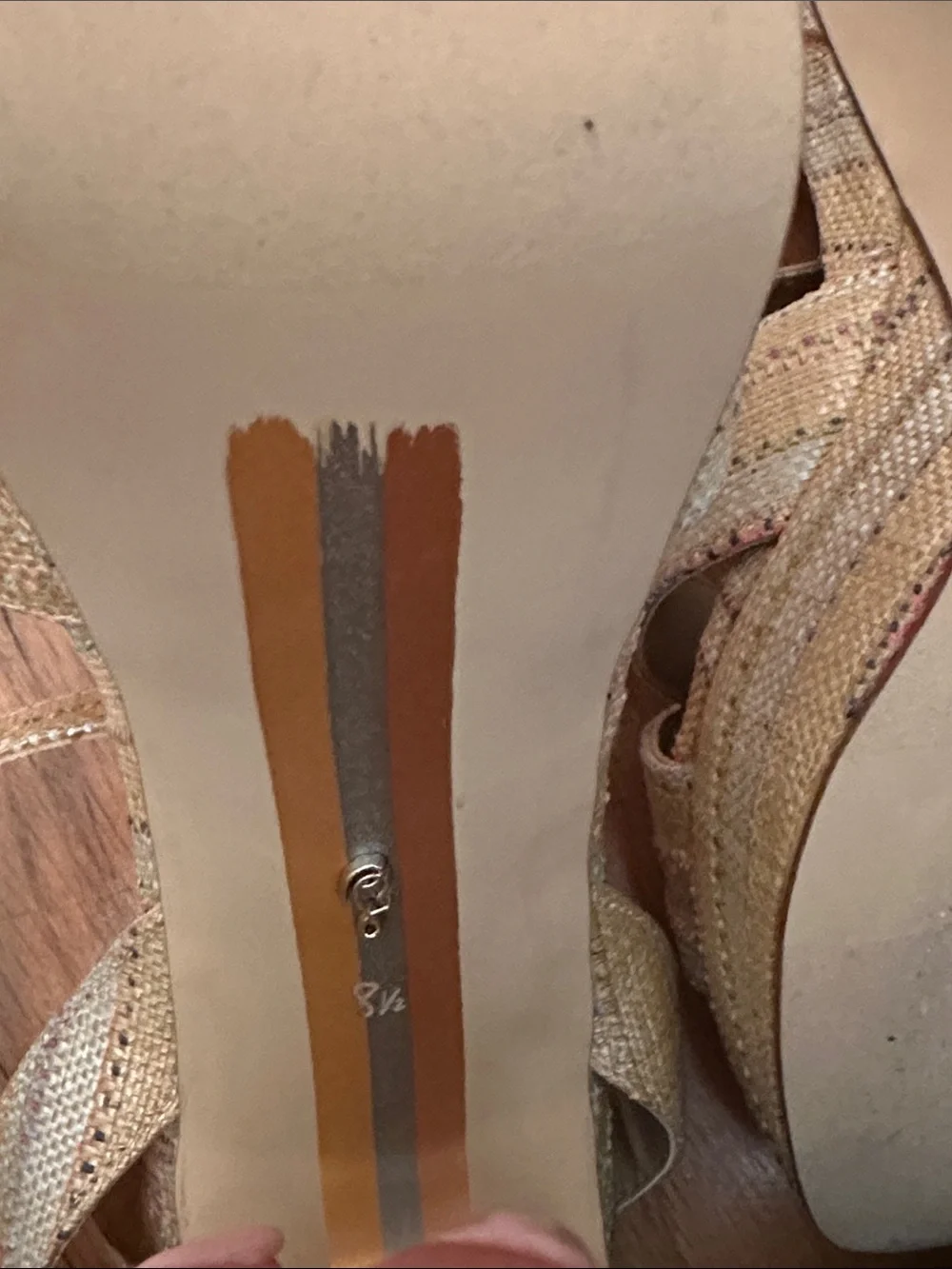 Sam Edelman Multitone Woven Ankle-Strap Heels